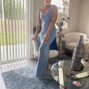 Denim maxi dress new